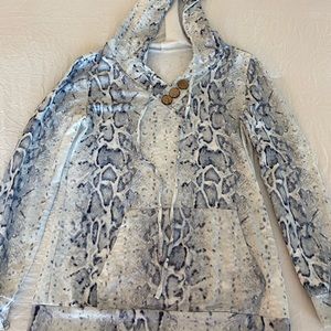 Snakeskin hoodie